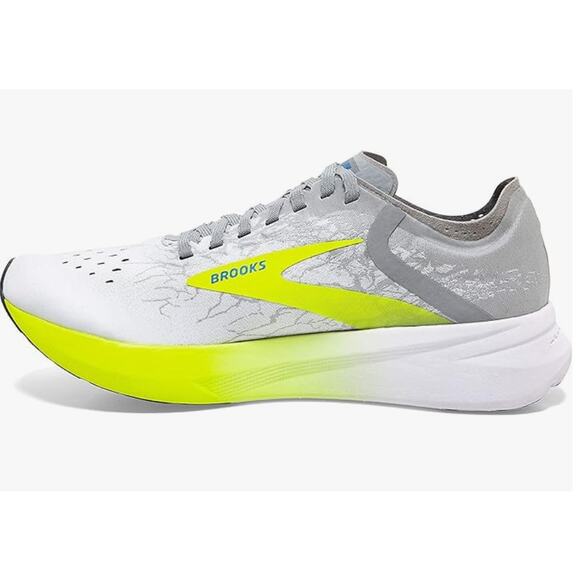 Brooks Unisex Hyperion Elite Running Shoe - White/Nightlife/Grey - D - 10